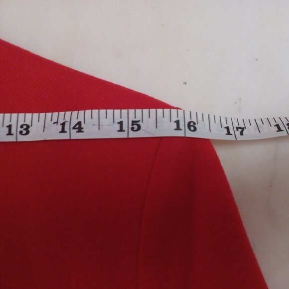 Vtg Jack Winter Red Wool Blend Blazer Size 8 | Academia Preppy Career Jacket - Picture 14 of 16